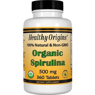 Healthy Origins Organic Spirulina Спіруліна органічна, 500 мг 360 таблеток
