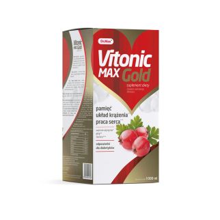 Dr.Max Vitonic Max Gold тонік для серця, антистрес, глід, центелла, аронія, вітаміни, магній, 1000 мл