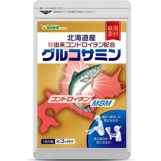 Seedcoms Протеоглікан із лосося Хоккайдо, глюкозамін, хондроїтин, МСМ, 270 таблеток на 90 днів