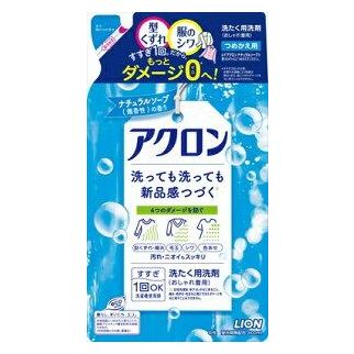 Lion Acron для прання делікатних тканин вовни, шовку, пуховиків, ніжної бавовни, аромат мила, поповнення 400 мл