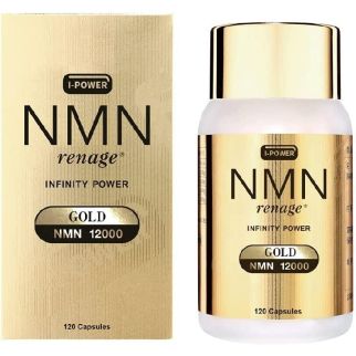 NMN Renage Infinity Power Gold 10500, продукт з омолоджуючою дією з нікотинамідом, 105 капсул