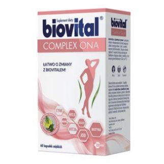 Egis Biovital Complex Ona мультивітаміни мультимінерали + олія примули вечірньої для жінок, 60 капсул на 60 днів