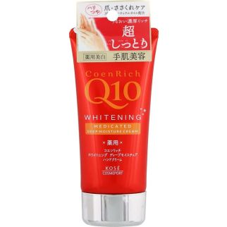 Kose Cosmeport CoenRich Q10 Whitening Medicated Deep Moisture Cream Антивіковий крем для рук і нігтів, 80 мл