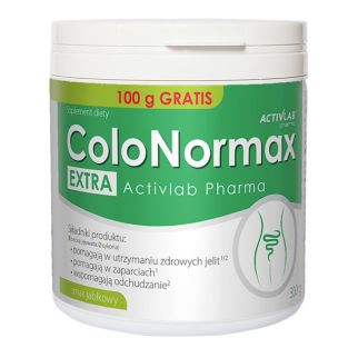 Activlab ColoNormax Extra клітковина розчинна Psylium, інулін, лакто й біфідо бактерії, смак яблуко, 300 г