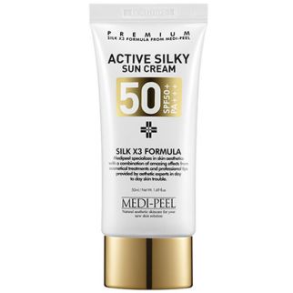 MEDI-PEEL Active Silky Sun Cream SPF50+ PA+++ Антивіковий відбілюючий шкіру сонцезахисний крем, 50 мл