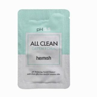 Heimish All Clean Green Foam pH 5.5 м'яка очищуюча гель-пінка з центеллою, пробник 2 мл