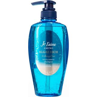 KOSE Je l'aime Amino Algae Rich Шампунь для пошкодженого волосся, зволоження і гладкість, без силікону, 500 мл