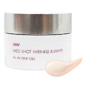 Meishoku WW Medi Shot Wrinkle & White All In One Gel in one gel антивіковий освітлюючий гель для обличчя, 75 г