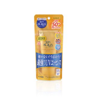 Rohto Skin Aqua UV Super Moisture Essence Gold SPF50+/PA++++ Сонцезахисна есенція, 80 г