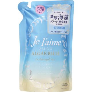 KOSE Je l'aime Amino Algae Rich Moist Smooth Кондиціонер зволожуючий для фарбованого волосся, запасний блок, 350 мл