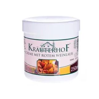 Krauterhof Бальзам з листя червоного винограду з кінський каштан для догляду за шкірою ніг, 250 мл. До 02/2027