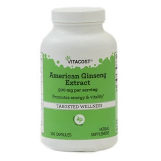 Vitacost American Ginseng Extract екстракт американського женьшеню, 250 мг 300 капсул