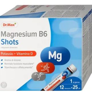 Dr.Max Magnesium B6 Shot магній (3 форми), калій, вітамін В6, 12 флаконів по 25 мл