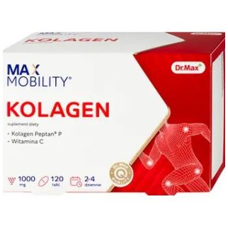 Dr. Max Collagen Peptan колаген 1000 мг, вітамін C 15 мг у кожній таблетці, 120 таб