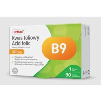 Dr.Max фолієва кислота 800 мкг, 90 таблеток на 90 днів