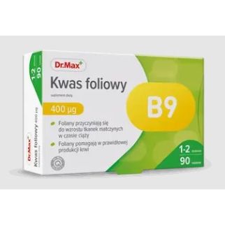Dr.Max фолієва кислота 400 мкг, 90 таблеток на 90 днів
