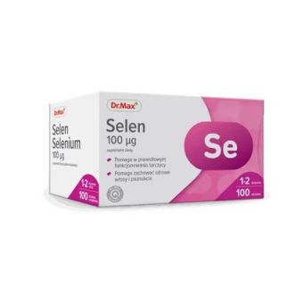 Dr.Max Selen Селен органічний з культури дріжджів 100 мкг, 100 таблеток
