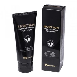 Secret Skin Black Head Cleaning Peel-Off Pack маска-плівка з деревним вугіллям від чорних цяток, 100 мл