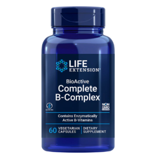 Life Extension BioActive Complete B-Complex комплекс вітамінів групи B, 60 капсул на 30 днів прийому