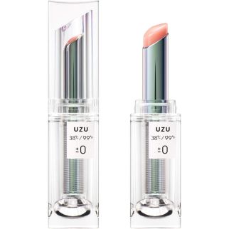 UZU by FLOWFUSHI 38 °C / 99F lipstick TOKYO ±0 Clear Semi-Gloss прозора напівглянцева помада-блиск 3,8 г