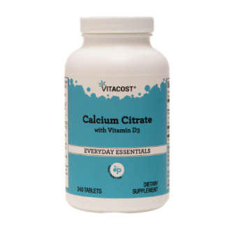 Vitacost Calcium Citrate цитрат кальцію 250 мг з вітаміном D3, 240 таблеток на 60 днів прийому