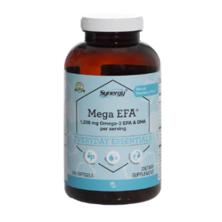 Vitacost-Synergy Mega EFA 600 мг Omega-3 EPA & DHA в кожній капсулі, 240 капсул