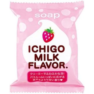 Pelican Puchiberyi Ichigo Miruku sekken (Ichigo Milk Flavor) мыло с клубничным соком и молоком, 80 г