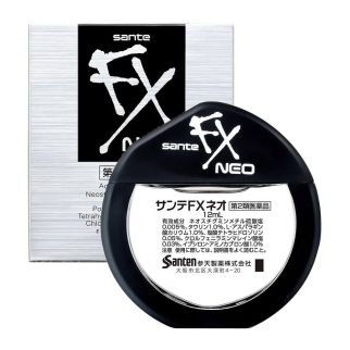 Santen FX Neo (сріблясті) краплі для усунення втоми та почервоніння очей, 12 мл