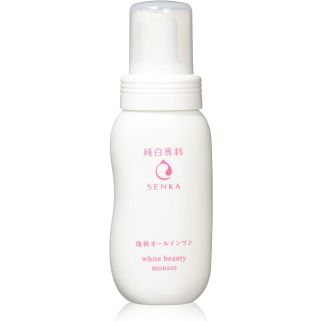 Shiseido Senka Junpaku White Beauty Mousse легка сироватка-пінка для зволоження та освітлення шкіри, 150 мл