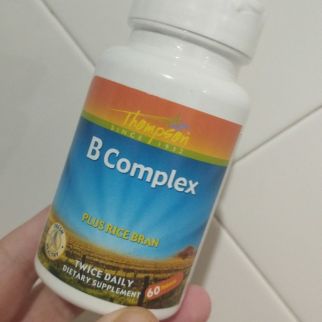 Thompson B Complex plus Rice Bran комплекс вітамінів групи В + рисові висівки, 60 таблеток на 30 днів прийому