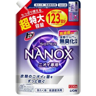 Lion Top Super Nanox Smell Dedicated Концентрований рідкий засіб для прання білизни, усуває запах, 1230 г
