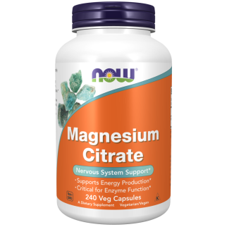 Now Magnesium Citrate магнію цитрат 400 мг магнію в 3 капсулах, 240 капсул на 80 днів прийому