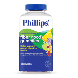 Bayer Phillips' Daily Care Fiber Good желейки з клітковиною та інуліном для боротьби із закрепами, 90 шт