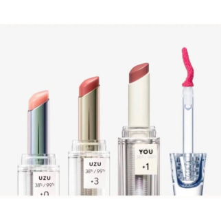 UZU HAPPY BAG PINK BY FLOWFUSHI набір з 4х засобів (помади ±0, +3, +1, блиск +3)