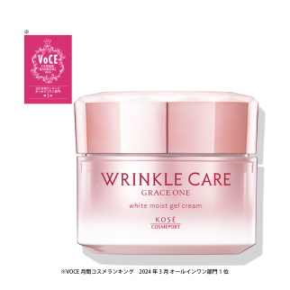 Kose Cosmeport Grace One Wrinkle Care White Moist Gel Cream антивіковий, відбілюючий крем-гель, 100 г