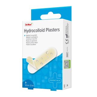 Dr. Max Plaster Hydrocolloid Гідроколоїдний пластир від мозолів і саден, гіпоалергенний, 6 шт, 20 x 60 мм