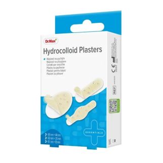 Dr. Max Plaster Hydrocolloid Гідроколоїдні пластирі 2 шт. 60 x 20 мм, 2 шт. 69 x 44 мм и 2 шт. 61 x 18 мм