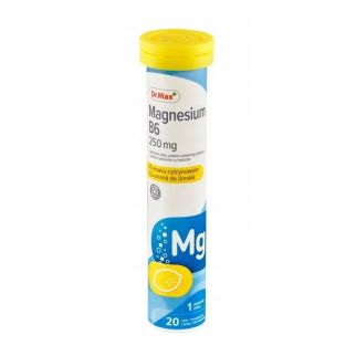 Dr.Max Magnesium B6 магній, вітамін В6, 20 шипучих таблеток