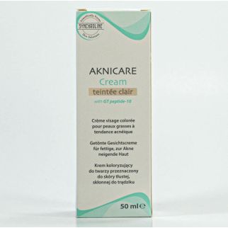 Synchroline Aknicare Cream Тональний крем для жирної, схильної до акне шкіри, з GT-пептид-10, 50 мл