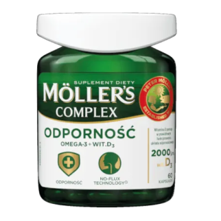 Mollers Complex omega-3 норвезький риб'ячий жир натуральний в капсулах + віт D 2000, 60 шт