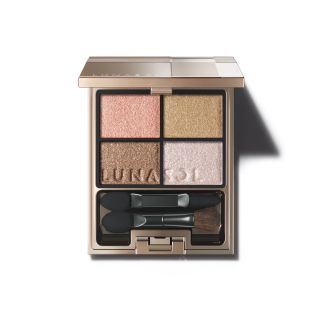 Lunasol Sheer Contrast Eyes, Набір із 4 тіней для повік, coral coral 01, 5.5 г