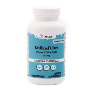 Vitacost KrillRed® Ultra Омега-3 жирні кислоти 100 мг, астаксантин, 120 капсул