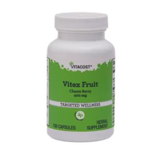 Vitacost Vitex Fruit Chaste Berry ягода Вітексу священного 400 мг у кожній капсулі, 100 капсул