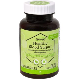 Vitacost Synergy Healthy Blood Sugar контроль цукру з ресвератролом, хромом і пробіотиками, 60 капсул