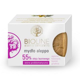 Bioline натуральне мило Алеппо з 55% лаврової олії для тіла та рук, 200 г