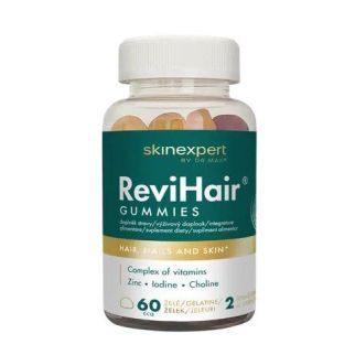 Dr.Max® skinexpert ReviHair® Gummies вітаміни, мінерали, холін для волосся та нігтів, 60 желейних цукерок