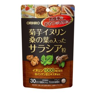 Orihiro Топінамбур, інулін, салація та листя шовковиці, 180 таблеток на 30 днів. До 04/2026