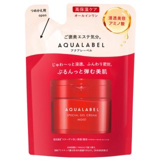 Shiseido Aqua Label Special Gel-Cream EX Moist зволожуючий крем-гель 5 в 1 із колагеном GL, Refill 81 г