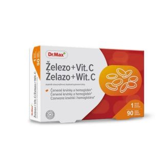 Dr.Max Залізо + вітамін С, 90 таблеток на 90 днів. До 04/2026