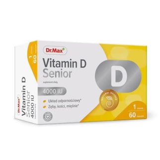 Dr.Max Vitamin D Senior 4000 IU, вітамін D для людей 75+, 60 капсул. До 05/2027
